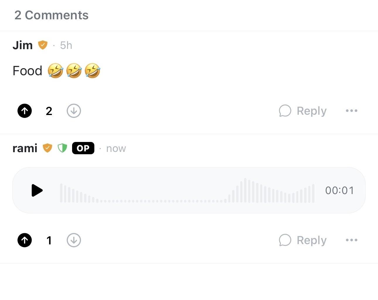 Voice comments and replies are here 3